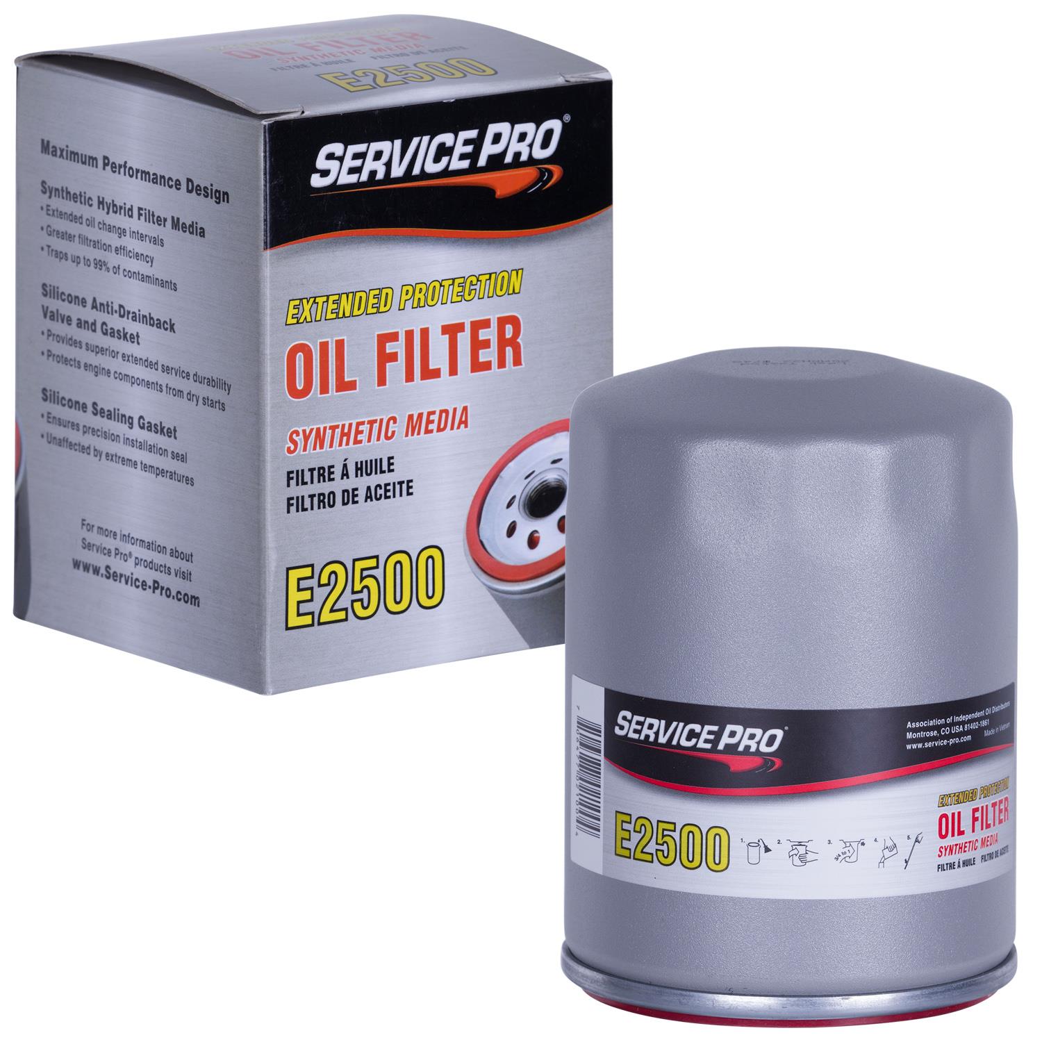 E2500 SERVICE PRO Oil Filter Spin-On Synthetic